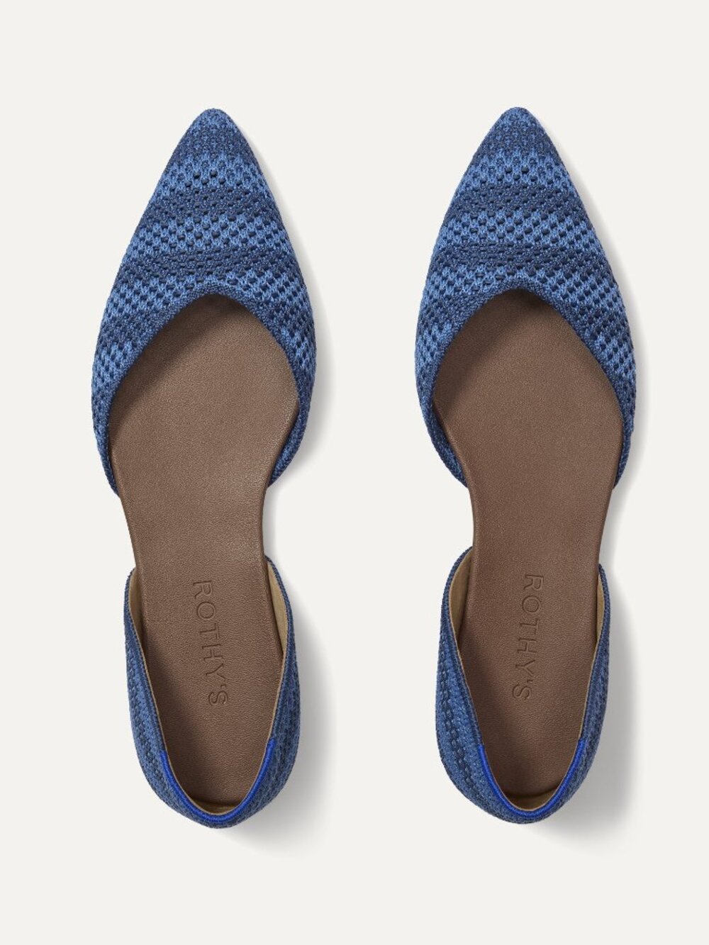 Rothy's The D'Orsay Point - Sea Stripe Size 9.5